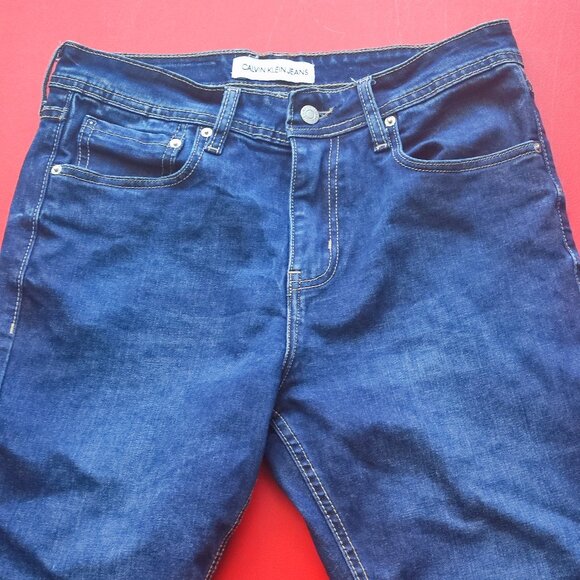 Calvin Klein jeans straight leg classic blue men's size 32X34 - Picture 2 of 9